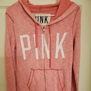 💜PINK zipper hoodie